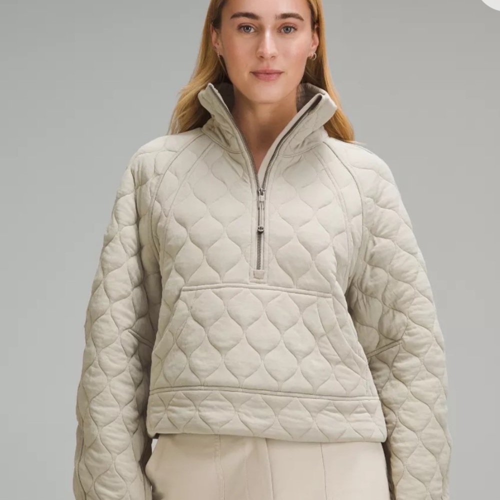 Lululemon Scuba Oversized Quilted Halfzip
